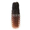 Comercio Exterior Nuevo Trenza Sucia Lombriz de Tierra Ganchillo Cabello Nu Locs Ola Final Fibra Química Peluca