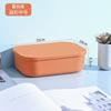 Caja de almacenamiento de escritorio con tapa, cesta de plástico para guardar refrigerios, juguetes, comestibles, cosméticos, a prueba de polvo.