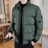 Liquidación de Marca Abrigo de Algodón con Plumas para Hombre Otoño e Invierno Engrosado Cálido Cuello Casual Ajustado Resistente al Frío Abrigo de Algodón Moderno