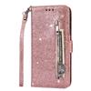Adequado para Samsung Note10 Plus Cordão de Glitter da Moda Bolsa com Zíper Capa para Celular Suporte Multifuncional