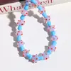 Versión Coreana de Cuentas de Vidrio Redondas Mate Translúcido con Puntos, Cuentas Sueltas de Hongo, Accesorios para Pendientes Pendientes Collar de Bricolaje