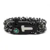 EMAK pulsera de supervivencia de emergencia para montañismo al aire libre con pedernal, viaje, camping, cuerda de paracaídas, brújula