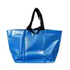 Bolsa de compras de ropa semiacabada impresa a color laminada transfronteriza personalizada de gran capacidad, bolso de mano de plástico, bolsa de almacenamiento