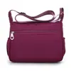 Bolsa Grande Capacidade para Mulheres de Meia-Idade e Idosas, Bolsa de Lona Oxford de Nylon, Bolsa de Ombro Transversal, Bolsa Impermeável para Mãe