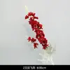 Flores artificiales rojas decoración de escena de boda ramo de flores falsas rosas hortensias flores de boda flores artificiales venta al por mayor