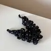 Presilha de Cabelo Fofa Estilo Coreano com Bolinhas, Presilha de Cabelo Fashion para Rabo de Cavalo, Presilha Banana de Tecido, Novo Acessório de Cabelo