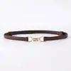 Cinturón para Mujer, Ceñidor de Cintura Decorativo para Traje, Nuevo Estilo Delgado, Sin Perforaciones, Cinturón Adelgazante Ajustable Deslizante, Cinturón de PU