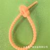Corbata de silicona monocromática con flor de ciruelo, accesorios de joyería hechos a mano, cuerda arcoíris coreana natural, dibujos animados de epoxi