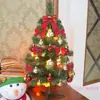 En stock [paquete de luces de 60 cm árbol] en stock mini árbol de Navidad pequeño escritorio de oficina decoración de Navidad de PVC árbol