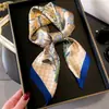 Moda Margarita Estilo Nuevo Cuadrado Seda 70cm Pañuelo para la Cabeza Combinación Perfecta Bufanda de Viaje para Mujer Chal Protector Solar