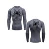 Impressão dupla face popular 2099 esportes corrida secagem rápida camiseta seda gelo gola redonda alta elástica respirável fitness masculino