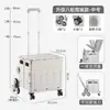 Carrito de compras de ocho ruedas personalizado por el fabricante para uso doméstico, plegable para compras y uso al aire libre, adecuado para recoger paquetes, venta al por mayor desde la fuente