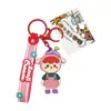 Lindo chaveiro de cerejinha fresco feminino pingente requintado para mochila de estudante chaveiro de boneca de desenho animado presente
