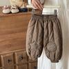 Pantalones Gruesos de Algodón para Bebés y Niños Pequeños Ropa de Invierno 2026 Modelo Nuevo Pantalones Largos Cálidos para Niños Pantalones de Algodón para Niños para Usar al Aire Libre Clase a