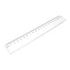 Regla de plástico transparente engrosada de 20 cm (8 pulgadas) de un pie para estudiante, enseñanza, medición, comercio exterior, exportación transfronteriza