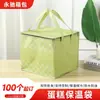 Bolsa Térmica para Pastel Verde Aguacate Lista para Llevar Especial Bolsa de Almacenamiento en Frío Papel de Aluminio Engrosada Bolso Grande de Capacidad Bolsa Refrigerada