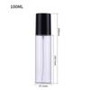 Botella de spray de tapa grande de 30 ml, 100 ml, 120 ml y 200 ml con hombro plano y abertura para cosméticos, botella vacía de plástico.