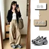 Zapatos de estilo nuevo para mujer tipo "dad shoes" con suela de succión, zapatos de otoño 2026 de suela gruesa para aumentar la altura, zapatos deportivos casuales para mujer, zapatos versátiles para ir al trabajo