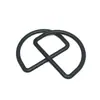 Venta al por mayor de fábrica, disponible, hebilla de aleación de zinc en forma de D, anillo D metálico, hebilla semicircular, hebilla decorativa para equipaje, accesorios de ferretería