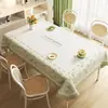 Toalha de Mesa Minimalista 2025 Impermeável à Prova de Óleo Lavável Tapete de Mesa Retangular Toalha de Mesa de Jantar Luxo Leve Pano de Mesa de Café de Alta Qualidade