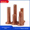 Rebite Wobite GB867-86 de Cobre Sólido Rebite de Cobre Vermelho Sólido Rebite de Cobre de Cabeça Chata M2-M8