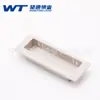 Wangtong 6093 Manija de Plástico, Manija para Archivador, Manija con Cerradura, Manija para Puerta Corredera