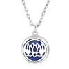 Árbol de la vida hueco colgante de aromaterapia collar de aceite esencial 15 mm difusor de acero inoxidable perfume joyería de pareja Amazon