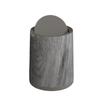 Lixeira Retro de Luxo Leve com Tampa Articulada 360° para Isolar Odores Madeira Cinza de Grão Grande Capacidade Grande Diâmetro Cesto de Papel Doméstico