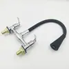 Grifo de Barra Plana Vertical Transfronterizo Sudamericano para Fregadero de Cocina Aleación de Zinc Doble Control Tubo de Color Grande Caliente y Frío Lavaplatos Grifo