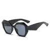 Nuevas Gafas Transfronterizas Europeas y Americanas Moda Polygonal Montura Grande Gafas de Sol Casual Retro para Mujer Tendencia Personalizada para Hombre