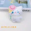Brinquedo de Pelúcia Criativo Gato de Desenho Animado Boneco de Neve Ornamento Pendurado Squeaky Gatinho Preto Fofo Pingente de Mochila
