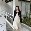 Falda de lunares línea A, Falda de sirena para mujer, Falda ajustada a la cadera, Falda midi de estilo francés