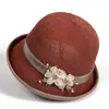 Moda para Mujer Elegante Sombrero de Pescador para Madre Sombrero de Sol para Primavera y Verano Sombrero para Personas de Mediana Edad y Mayores
