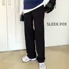 Calça masculina casual de verão retrô japonesa, solta, perna reta, marca da moda, cor sólida simples, calça versátil de perna reta para homens