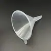 Funil de plástico PP, funil pequeno para dispensar, atacado para dispensar bebidas alcoólicas, adequado para laboratórios infantis e enchimento de óleo, direto do fabricante