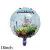 Novo Estilo Conjunto de Balões de Filme de Alumínio Minecraft Steve Creeper Festa Aniversário Brinquedo Infantil Balão