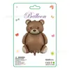 One Piece Venda por Atacado Cartão Bolo Urso Balão Urso Digital Fosco Festa de Aniversário de Bebê Decoração Bola de Filme de Alumínio