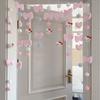 Cortina de Puerta de Dibujos Animados Linda Femenina Corazón Separador Decoraciones Sala de Estar Hogar Dormitorio Cortina Colgante Habitación Estilo Ins Sin Perforaciones