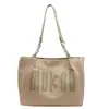 Bolso de Mano de Moda de Gran Capacidad Casual Simple con Letras 2023 Verano Nuevo Bolso Tote Tejido de Hombro y Axila