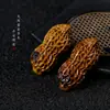 Colgante de Cacahuete Tallado en Madera de Azufaifo Golpeada por el Rayo Adorno para Collar DIY Llavero Colgante para Bolso Accesorio para la Buena Suerte