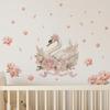 Adesivos de Parede de Cisne de Desenho Animado Transfronteiriços para Decorar a Sala de Estar, Entrada e Quarto, Autoadesivos, Adesivos de Parede de PVC Removíveis