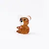 Contas de Vidro de Urso Inteiro Personalizadas, Ursinho 3D Fofo Colorido de Vidro, Joias Artesanais para Montagem DIY no Atacado