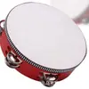 Tambor de Mano Instrumento de Percusión Orff Pandereta 4 pulgadas 6 pulgadas 7 pulgadas 8 pulgadas 10 pulgadas Pandereta Tambor de Mano Imitación de Piel de Oveja