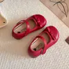 Zapatos Individuales Nuevos de Primavera y Verano para Niñas 2026 Zapatos de Princesa con Lazo para Niñas Zapatos Casuales de Moda para Niñas Pequeñas