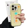 Funda de Teléfono Móvil con Soporte Wave Jelly Dos en Uno Nueva Adecuada para Iphone16 Marco Transparente de Colores Caseti