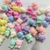 Pulsera Colgante de Collar con Cuentas de Oso de Dibujos Animados Colorido Acrílico Oso con Cuentas Hecho a Mano DIY Colgante para Cadena de Teléfono Móvil Accesorios