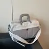 Bolsa de Viagem Curta de Grande Capacidade para Venda por Atacado Moda Feminina Bolsa de Mão para Bagagem Bolsa de Ombro Versátil Bolsa de Ginástica Leve Separada