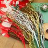 Árbol de fuego navideño flor plateada esquejes de sauce llorón humo ramo lentejuelas decorativas adornado árbol de Navidad regalo material diy venta al por mayor