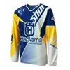 Ropa de Downhill de Comercio Exterior, Ropa de Motocicleta Todoterreno, Ropa de Bicicleta de Montaña de Manga Larga, Camiseta de Cuello Redondo