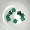 Esmeralda Sintética Verde Forma de Diamante Nano Forma de Pera Forma de Corazón Incrustación de Cera Nano Espinela Fuente de Fábrica Venta al por Mayor en Stock